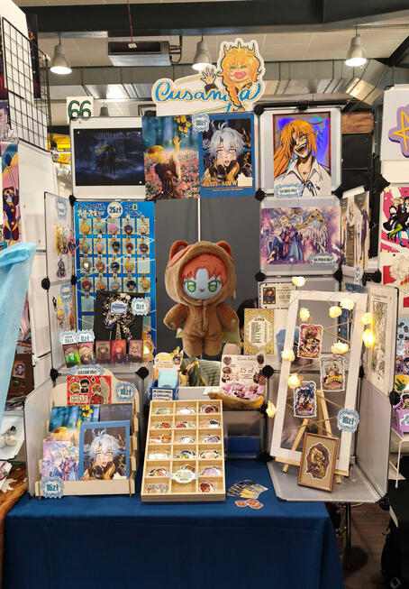 Kaiju Manga Festival 2026 7-8.03.2026, Łódź First fully independent booth. Started developing an aesthetic for my booth setup.